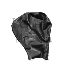 Novelty breathless latex hood bdsm open holes on mouth with back zip for adults 2024 - buy cheap