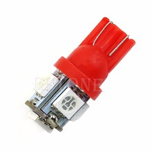 Bombilla de luz roja superbrillante para coche, lámpara trasera de 5 LED SMD 5050 194 W5W, 168 2024 - compra barato
