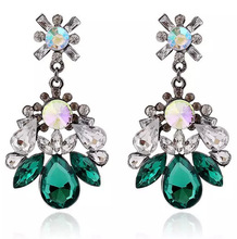 Hot New Fashion earrings 2017 vintage luxury brand Crystal Water Drop Earrings & Women Earrings Jewelry Accessories statement 2024 - buy cheap
