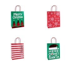 Newly S M L Kraft Paper Bags Popcorn Candy Box Christmas Goodie Bags Printed Paper Treat Bags Paper Wedding Party Decor #289675 2024 - buy cheap