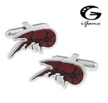 iGame Lobster Cuff Links Red Color Quality Copper Material Novelty Seafood Design Free Shipping 2024 - buy cheap