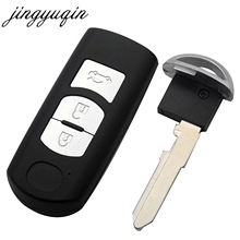 Jingyuqin-capa para chave inteligente, para mazda m2, m3, m5, m6, embutida, 3 botões, remoto, atenza, carro, fob 2024 - compre barato