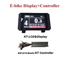 Pantalla KT-LCD8 para bicicleta eléctrica, pantalla colorida + controlador eléctrico, mando a distancia KT 2024 - compra barato