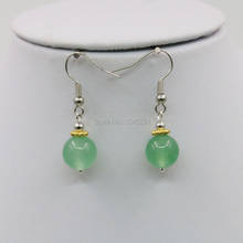 Lucky Stone Green Chalcedony Earrings Aventurine Crystal Drop Earrings Beads Fashion Jewelry Making Design Gifts Accessories 2024 - buy cheap
