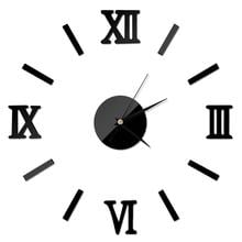 Large Wall Sticker Clock 3d Diy Acrylic Mirror Stickers Home Decoration Wall Clocks Modern Design For Kitchen Dining Bed Room 2024 - buy cheap