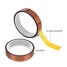 1pcs High Temperature Polyimide Tape Heat Resistant Insulation  Polyimide Film Adhesive Tape 10mm For  PCB SMT soldering masking 2024 - buy cheap