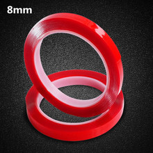 2pcs/ lot 3m x 8mm Width Red Silicone Double Sided Tape Sticker For Car High Strength No Traces Double Sided Adhesive Sticker 2024 - buy cheap