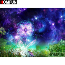 HOMFUN Full Square/Round Drill 5D DIY Diamond Painting "Flower" 3D Embroidery Cross Stitch 5D Home Decor A01056 2024 - buy cheap