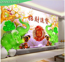 Qianzehui, bordado com diamante, diamante redondo jade entalhar elefante completo strass 5d pintura em ponto cruz, bordado 2024 - compre barato