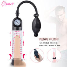 Penis Pump Enlargement Extender sex toys for Men Penis Vacuum Pump with pressurel Male exercise pump Enhancer Male Adult toys 2024 - buy cheap