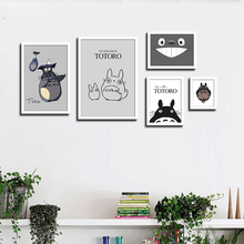 Painting Home Decor HD Print Canvas Miyazaki Hayao Totoro Anime Poster Modular Pictures Modern Nordic Style Living Room Wall Art 2024 - buy cheap