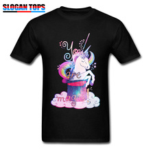 Camiseta "You Are Magic" para hombre, camisetas de unicornio mago, camisetas divertidas de dibujos animados para pareja, ropa de algodón, negro, envío gratis 2024 - compra barato