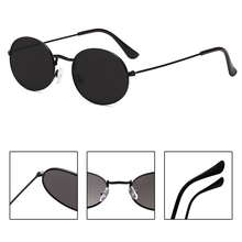Retro Classic Vintage Round Polarized Sunglasses Men Brand Designer Sun Glasses Women Metal Frame Black Lens Eyewear Driving 2024 - buy cheap