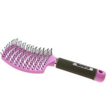 Women Hair Scalp Massage Comb Bristle & Nylon Hairbrush Wet Curly Detangle Hair Brush for Salon Hairdressing Styling Tools 2024 - buy cheap