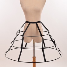 Cosplaydiy Elizabeth Crinoline Hoop Skirt Pannier Bustle Petticoat Cage Underskirt Costume Crinoline Costume Hoop Skirt 2024 - buy cheap