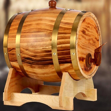 1.5L Oak Barrel Red Wine Barrel Liquor Wine Bladder Chrismas Gift Bar Hotel Sets Wooden Barrel Decoration Charcoal Color JH166 2024 - buy cheap