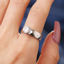 Woiwoi кольца из нержавеющей стали большие серебряные CZ кольца с фианитом для женщин Свадебные обручальные ювелирные изделия 2024 - купить недорого