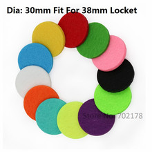 20pcs Colorful trendy Aromatherapy Felt Pads 30mm Fit for 38mm Essential Oil Diffuser Locket Floating Locket Color randomly 2024 - buy cheap