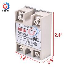 2PCS/Lot SSR-40DA 40A Input 3-32V DC Output 24-380V AC Solid State Relay Module Single Phase Semi-Conductor Relay Shield Board 2024 - buy cheap