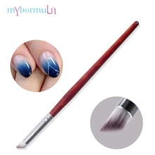 Mybormula 1pcs Gradient Hair Drawing Nail Brush Red wood Handle Nylon UV Gel Drawing Painting Pen blooming pen nail art brush 2024 - buy cheap