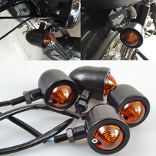 Black Bullet Turn Signal Light Bulb Fits For Harley Honda CG125 GN125 Yamaha Kawasaki Bobber Cafe Racer Chopper Cruiser 2024 - buy cheap