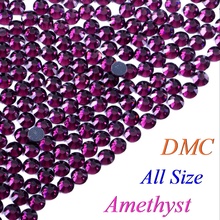 All Size! Amethyst, DMC Hotfix Rhinestone SS6 SS10 SS16 SS20 SS30 Glass Crystals Stones Hot Fix Iron-On FlatBack With Glue 2024 - buy cheap