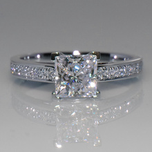 Romântico princesa anel real 925 prata esterlina aaaaa zircon cz anéis de banda de casamento para mulheres nupcial festa de jóias 2024 - compre barato