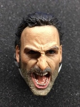 Cabeza de Rick Grimes de The Walking Dead, figura masculina de juguete, 1/6 2024 - compra barato