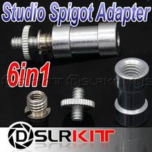 6in1 1/4" 3/8" screw & 5/8" Spigot Stud convert Adapter 2024 - buy cheap