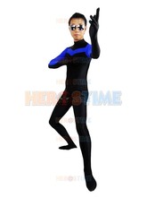 Hot Sale black Nightwing costume Lycra Spandex Superhero suit halloween cosplay costume 2024 - buy cheap