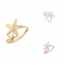 yiustar New Fashion Ring Open Twinkle Stretch Star Ring Nautical Beach Starfish Ring for Women Birthday Gifts R165 2024 - buy cheap