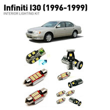 Светодиодные интерьерные лампы для Infiniti i30 1996-1999 7 шт. светодиодные лампы для автомобилей комплект освещения автомобильные лампы Canbus 2024 - купить недорого