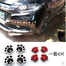 Car-Styling Animal Dog Bear Footprint Decal Stickers For Mitsubishi ASX Outlander Lancer Colt Evolution Pajero Eclipse Grandis 2024 - buy cheap