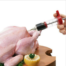 30ml meat injector BBQ marinade syringe turkey seasoning needle For Barbecue and Kitchen Cooking Tool 2024 - buy cheap