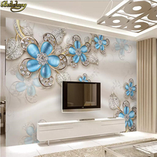beibehang Custom 3D Mural Wallpaper for Wall Covering Living Room Backdrop silk jewelry Wall Paper Home Decor home improvement 2024 - buy cheap
