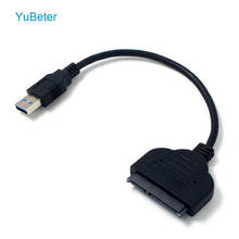 YuBeter USB 3,0 для SATA кабель конвертер для 2,5 ''SATA жесткий диск адаптер до 6 Гбит/с Поддержка SATA III SSD/HDD жесткий диск 22-Pin 2024 - купить недорого