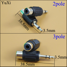 YuXi 3.5mm Mono /Stereo 2/3 Poles  Male to RCA Female Audio Adapter Coupler 2024 - buy cheap