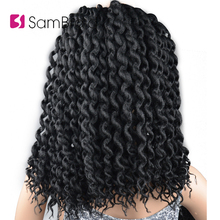 SAMBRAID Faux Curly Locs Curly Crochet Hair Crochet Braids 24 Inch Braiding Hair Extensions Synthetic Hair For Women 2024 - buy cheap