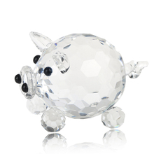 H & D-figuritas de cerdo de cristal, colección de figuras de animales de cristal cortadas, regalo de cumpleaños y boda, decoración de Mesa para el hogar 2024 - compra barato