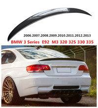 Carbon Fiber Spoiler For BMW 3 Series E92 M3 320 325 330 335 2006-2013 High Quality Rear Wing Auto Spoilers 2024 - buy cheap