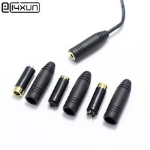 2 pcs 2.5mm Estéreo de 3.5mm fone de Ouvido Plug jack 3 4 pólo Plugues De Áudio Jack Cabo de Extensão Adaptador DIY conector 2024 - compre barato