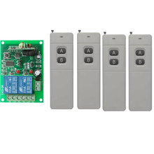 3000m de longa distância dc 12v 2 canais 2ch rf interruptor sem fio de controle remoto, transmissor + receptor, 315/433 mhz