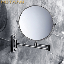 2017 Oral Hygiene Shaving Bathroom Mirror Wall Mounted Stainless Steel 8 Inch Double Cosmetic Mirror(1:1 And 1:3) free Shipping 2024 - buy cheap