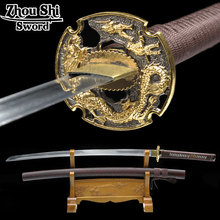 Real handmade katana sword sword Japanese sword Samurai 1060 forged steel ninja decorative souvenir katana 2024 - buy cheap