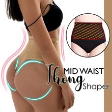 Tanga de cintura media para mujer, bragas de Control de barriga, vestido de novia sin costuras, ropa interior transpirable adelgazante 2024 - compra barato