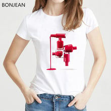 Camiseta de esmalte de uñas para mujer, remera harajuku, camisetas tumblr, playera de estilo coreano para mujer 2021 2024 - compra barato