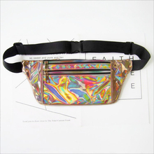 Women Men Fanny Pack Clear Glitter Waist Belt Bum Bag Pouch Hip Purse Travel Bag 2024 - buy cheap