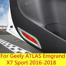 Door light frame Car interior door welcome light plating sequins car Accessories For Geely ATLAS Emgrand X7 Sport 2016-2018 2024 - buy cheap