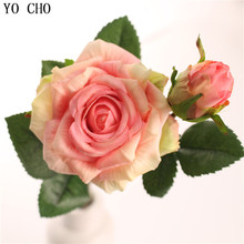 YO CHO DIY Valentine's day gift Rose Artificial Flower Mother's Day Party Decoration Prom Wedding Flower Home Decor Accessories 2024 - buy cheap