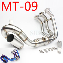 MT09 Motorcycle Exhaust Muffler Modified Scooter Front Pipe Slip-On Muffler Exhaust For YAMAHA MT-09 2014 2015 2016 2017 AK078 2024 - buy cheap